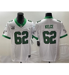 Men Philadelphia Eagles 62 Jason Kelce White 2023 F U S E With C Patch Vapor Untouchable Stitched Football Jersey Men Philadelphia Eagles 62 Jason Kelce White 2023 F U S E With C Patch Vapor Untouchable Stitched Football Jersey