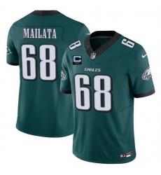 Men Philadelphia Eagles 68 Jordan Mailata Green 2025 F U S E With 2 Star C Patch Vapor Untouchable Limited Stitched Football Jersey Men Philadelphia Eagles 68 Jordan Mailata Green 2025 F U S E With 2 Star C Patch Vapor Untouchable Limited Stitched Football Jersey