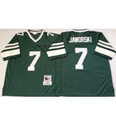 Men Philadelphia Eagles 7 Ron Jaworski Green M&N Throwback Jersey Men Philadelphia Eagles 7 Ron Jaworski Green M&N Throwback Jersey