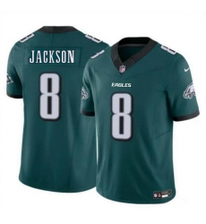 Men Philadelphia Eagles 8 Adoree 27 Jackson Green 2024 New F U S E  Vapor Untouchable Limited Stitched Football Jersey