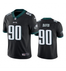 Men Philadelphia Eagles 90 Jordan Davis Black Vapor Untouchable Limited Stitched Jersey Men Philadelphia Eagles 90 Jordan Davis Black Vapor Untouchable Limited Stitched Jersey