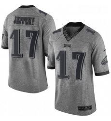 Mens Nike Philadelphia Eagles 17 Alshon Jeffery Limited Gray Gridiron NFL Jersey Mens Nike Philadelphia Eagles 17 Alshon Jeffery Limited Gray Gridiron NFL Jersey