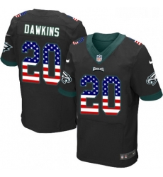 Mens Nike Philadelphia Eagles 20 Brian Dawkins Elite Black Alternate USA Flag Fashion NFL Jersey Mens Nike Philadelphia Eagles 20 Brian Dawkins Elite Black Alternate USA Flag Fashion NFL Jersey