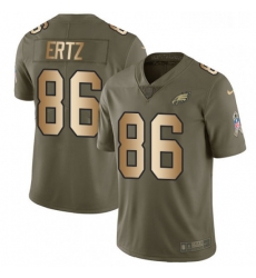 Mens Nike Philadelphia Eagles 86 Zach Ertz Limited OliveGold 2017 Salute to Service NFL Jersey Mens Nike Philadelphia Eagles 86 Zach Ertz Limited OliveGold 2017 Salute to Service NFL Jersey