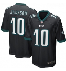 Mens Philadelphia Eagles 10 DeSean Jackson Nike Black Game Jerse Mens Philadelphia Eagles 10 DeSean Jackson Nike Black Game Jerse