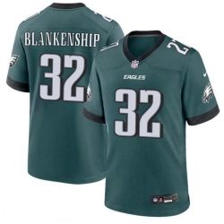 Men's Philadelphia Eagles Nike Reed Blankenship #32 Green Stitched NFL Jersey