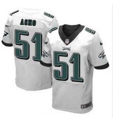 NEW Philadelphia Eagles #51 Emmanuel Acho White Mens Stitched NFL Elite Jersey NEW Philadelphia Eagles #51 Emmanuel Acho White Mens Stitched NFL Elite Jersey
