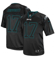 Nike Eagles #17 Alshon Jeffery Lights Out Black Mens Stitched NFL Elite Jersey Nike Eagles #17 Alshon Jeffery Lights Out Black Mens Stitched NFL Elite Jersey