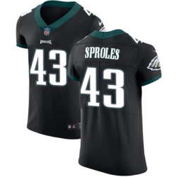 Nike Eagles #43 Darren Sproles Black Alternate Mens Stitched NFL Vapor Untouchable Elite Jersey