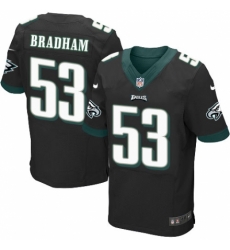 Nike Eagles #53 Nigel Bradham Black Elite Jersey Nike Eagles #53 Nigel Bradham Black Elite Jersey