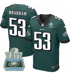 Nike Eagles #53 Nigel Bradham Green 2018 Super Bowl Champions Elite Jersey Nike Eagles #53 Nigel Bradham Green 2018 Super Bowl Champions Elite Jersey