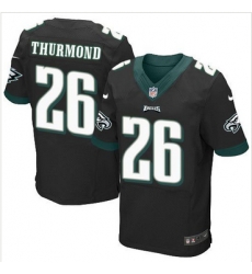 Nike Philadelphia Eagles #26 Walter Thurmond Black Alternate Mens Stitched NFL New Elite Jersey Nike Philadelphia Eagles #26 Walter Thurmond Black Alternate Mens Stitched NFL New Elite Jersey