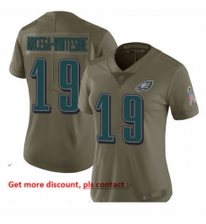 Eagles 19 JJ Arcega Whiteside Olive Women Stitched Football Limited 2017 Salute to Service Jersey Eagles 19 JJ Arcega Whiteside Olive Women Stitched Football Limited 2017 Salute to Service Jersey