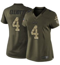 Nike Eagles #4 Jake Elliott Green Womens Stitched NFL Limited 2015 Salute to Service Jersey Nike Eagles #4 Jake Elliott Green Womens Stitched NFL Limited 2015 Salute to Service Jersey