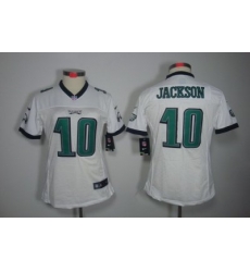 Women Nike Philadelphia Eagles #10 Jackson White Color Limited Jerseys Women Nike Philadelphia Eagles #10 Jackson White Color Limited Jerseys