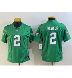 Women Philadelphia Eagles 2 Darius Slay JR Green 2023 F U S E Stitched Football Jersey Run Small Women Philadelphia Eagles 2 Darius Slay JR Green 2023 F U S E Stitched Football Jersey Run Small