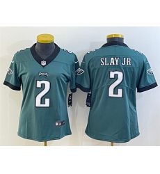 Women Philadelphia Eagles 2 Darius Slay Jr Green Vapor Untouchable Limited Stitched Football Jersey Women Philadelphia Eagles 2 Darius Slay Jr Green Vapor Untouchable Limited Stitched Football Jersey
