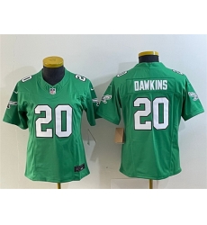 Women Philadelphia Eagles 20 Brian Dawkins Green 2023 F U S E Stitched Football Jersey Run Small Women Philadelphia Eagles 20 Brian Dawkins Green 2023 F U S E Stitched Football Jersey Run Small