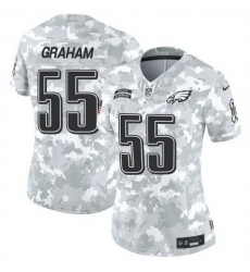 Women Philadelphia Eagles 55 Brandon Graham 2024 F U S E Arctic Camo Salute To Service Limited Stitched Jersey Women Philadelphia Eagles 55 Brandon Graham 2024 F U S E Arctic Camo Salute To Service Limited Stitched Jersey