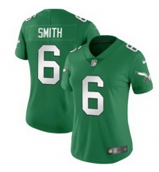 Women Philadelphia Eagles 6 DeVonta Smith Green Vapor Untouchable Limited Stitched Jersey Women Philadelphia Eagles 6 DeVonta Smith Green Vapor Untouchable Limited Stitched Jersey