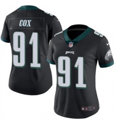 Women Philadelphia Eagles 91 Fletcher Cox Black Vapor Untouchable Limited Stitched Football Jersey Women Philadelphia Eagles 91 Fletcher Cox Black Vapor Untouchable Limited Stitched Football Jersey