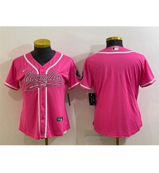 Women Philadelphia Eagles Blank Pink With Patch Cool Base Stitched Baseball Jersey Women Philadelphia Eagles Blank Pink With Patch Cool Base Stitched Baseball Jersey