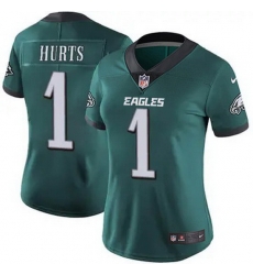 Women Philadelphia Eagles Jalen Hurts 1 Green F U S E Stitched NFL Jersey Women Philadelphia Eagles Jalen Hurts 1 Green F U S E Stitched NFL Jersey