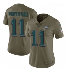 Womens Nike Philadelphia Eagles 11 Carson Wentz Limited Olive 2017 Salute to Service Wentzylvania NFL Jersey Womens Nike Philadelphia Eagles 11 Carson Wentz Limited Olive 2017 Salute to Service Wentzylvania NFL Jersey