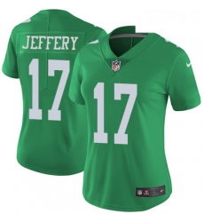 Womens Nike Philadelphia Eagles 17 Alshon Jeffery Limited Green Rush Vapor Untouchable NFL Jersey Womens Nike Philadelphia Eagles 17 Alshon Jeffery Limited Green Rush Vapor Untouchable NFL Jersey