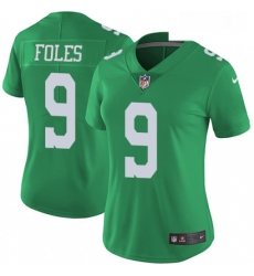 Womens Nike Philadelphia Eagles 9 Nick Foles Limited Green Rush Vapor Untouchable NFL Jersey Womens Nike Philadelphia Eagles 9 Nick Foles Limited Green Rush Vapor Untouchable NFL Jersey