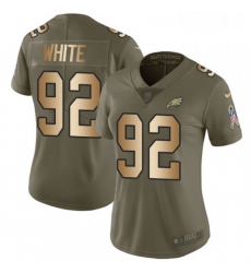Womens Nike Philadelphia Eagles 92 Reggie White Limited OliveGold 2017 Salute to Service NFL Jersey Womens Nike Philadelphia Eagles 92 Reggie White Limited OliveGold 2017 Salute to Service NFL Jersey