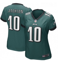 Womens Philadelphia Eagles 10 DeSean Jackson Midnight Green Nike Game Jerse Womens Philadelphia Eagles 10 DeSean Jackson Midnight Green Nike Game Jerse