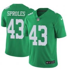 Nike Eagles #43 Darren Sproles Green Youth Stitched NFL Limited Rush Jersey Nike Eagles #43 Darren Sproles Green Youth Stitched NFL Limited Rush Jersey