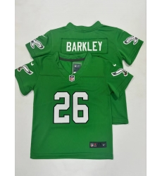 Toddlers Philadelphia Eagles 26 Saquon Barkley Green Vapor Untouchable Limited Football Stitched Jerseys Toddlers Philadelphia Eagles 26 Saquon Barkley Green Vapor Untouchable Limited Football Stitched Jerseys