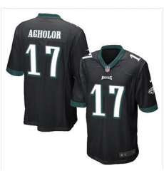 Youth NEW Eagles #17 Nelson Agholor Black Alternate Stitched NFL Elite Jersey Youth NEW Eagles #17 Nelson Agholor Black Alternate Stitched NFL Elite Jersey