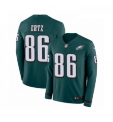 Youth Nike Philadelphia Eagles 86 Zach Ertz Limited Green Therma Long Sleeve NFL Jersey Youth Nike Philadelphia Eagles 86 Zach Ertz Limited Green Therma Long Sleeve NFL Jersey