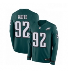 Youth Nike Philadelphia Eagles 92 Reggie White Limited Green Therma Long Sleeve NFL Jersey Youth Nike Philadelphia Eagles 92 Reggie White Limited Green Therma Long Sleeve NFL Jersey