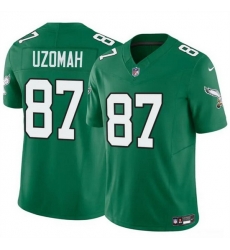 Youth Philadelphia Eagles 87 C J Uzomah Green 2023 F U S E Vapor Untouchable Throwback Limited Stitched Football Jersey Youth Philadelphia Eagles 87 C J Uzomah Green 2023 F U S E Vapor Untouchable Throwback Limited Stitched Football Jersey
