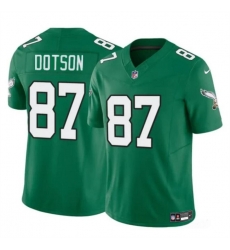 Youth Philadelphia Eagles 87 Jahan Dotson Green F U S E Throwback Vapor Untouchable Limited Stitched Football Jersey Youth Philadelphia Eagles 87 Jahan Dotson Green F U S E Throwback Vapor Untouchable Limited Stitched Football Jersey