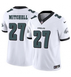 Youth Philadelphia Eagles Quinyon Mitchell #27 White F U S E Stitched NFL Jersey Youth Philadelphia Eagles Quinyon Mitchell #27 White F U S E Stitched NFL Jersey