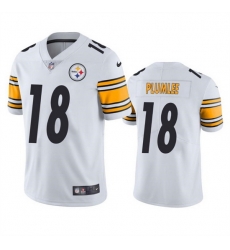 Men Pittsburgh Steelers 18 John Rhys Plumlee White Vapor Untouchable Limited Stitched Jersey Men Pittsburgh Steelers 18 John Rhys Plumlee White Vapor Untouchable Limited Stitched Jersey