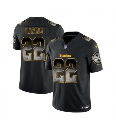 Men Pittsburgh Steelers 22 Najee Harris Black 2023 F U S E Smoke Vapor Untouchable Limited Stitched Jersey Men Pittsburgh Steelers 22 Najee Harris Black 2023 F U S E Smoke Vapor Untouchable Limited Stitched Jersey
