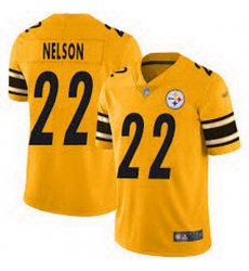 Men Pittsburgh Steelers 22 Steven Nelson Gold Football Limited Inverted Legend Jersey Men Pittsburgh Steelers 22 Steven Nelson Gold Football Limited Inverted Legend Jersey