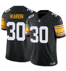 Men Pittsburgh Steelers 30 Jaylen Warren Black 2025 F U S E  Alternate Vapor Untouchable Limited Stitched Jersey