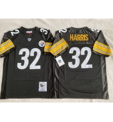 Men Pittsburgh Steelers 32 Franco Harris Black Stitched Football Jersey Men Pittsburgh Steelers 32 Franco Harris Black Stitched Football Jersey