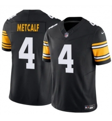 Men Pittsburgh Steelers 4 DK Metcalf Black 2025 F U S E Vapor Untouchable Limited Stitched Jersey Men Pittsburgh Steelers 4 DK Metcalf Black 2025 F U S E Vapor Untouchable Limited Stitched Jersey