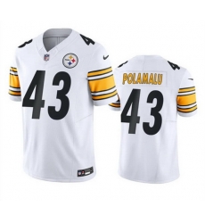 Men Pittsburgh Steelers 43 Troy Polamalu White 2023 F U S E Vapor Untouchable Color Rish Limited Football Stitched Jersey Men Pittsburgh Steelers 43 Troy Polamalu White 2023 F U S E Vapor Untouchable Color Rish Limited Football Stitched Jersey