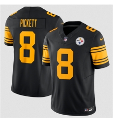 Men Pittsburgh Steelers 8 Kenny Pickett Black 2023 F U S E Color Rush Limited Jersey Men Pittsburgh Steelers 8 Kenny Pickett Black 2023 F U S E Color Rush Limited Jersey