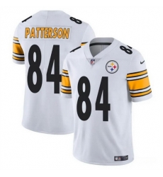 Men Pittsburgh Steelers 84 Cordarrelle Patterson White Vapor Untouchable Limited Stitched Jersey Men Pittsburgh Steelers 84 Cordarrelle Patterson White Vapor Untouchable Limited Stitched Jersey