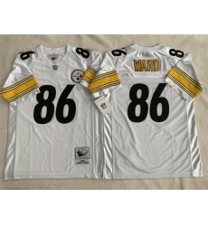 Men Pittsburgh Steelers 86 Hines Ward White Stitched Football Jersey Men Pittsburgh Steelers 86 Hines Ward White Stitched Football Jersey